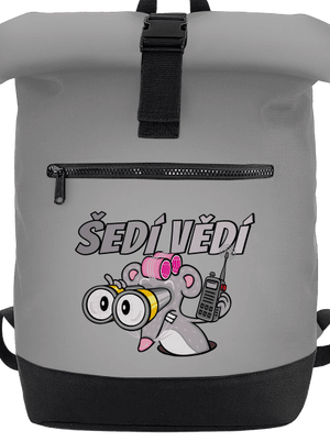 Šedí vědí - myš batoh Grey Marl