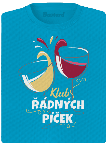 Klub řádných píček dámské sportovní tričko Blue Atol