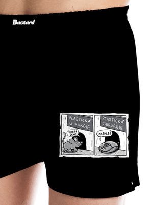 Myš na plastice pánské trenky Black