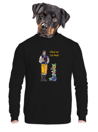 unisex mikina bez kapuce