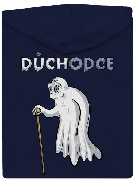 Duch důchodce pánská mikina na zip Navy