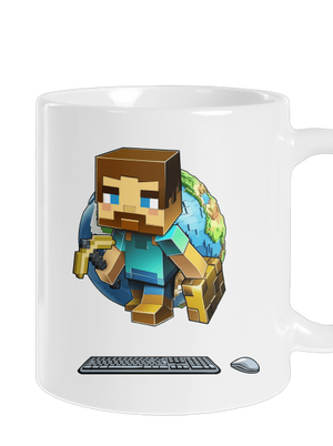 B17: Minecraft klasický hrnek White