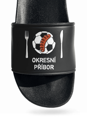 Okresní příbor pantofle Black