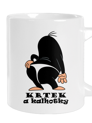 Krtek a kalhotky velký hrnek White