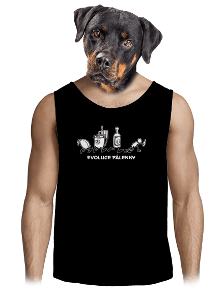 Evoluce pálenky pánské tílko Black
