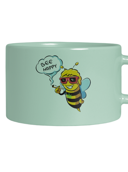 Bee happy hrnek makronka Mint Macaron
