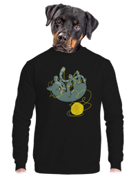 unisex mikina bez kapuce