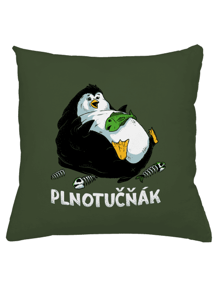 Plnotučňák polštář Olive Green
