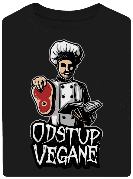 Odstup vegane unisex tričko oversized Black