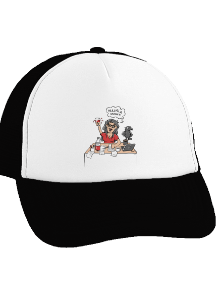 Kabinet kšiltovka truckerka Black cap