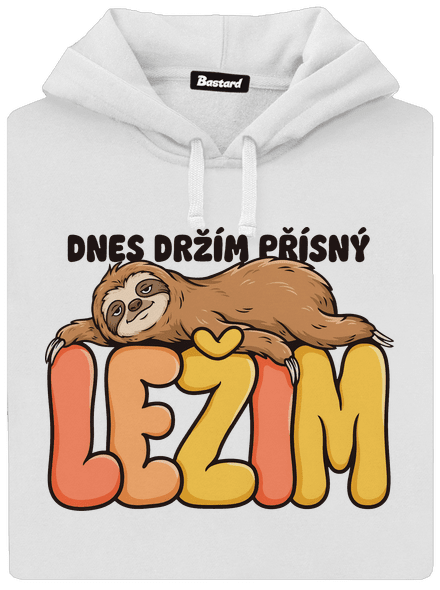 Přísný ležim dámská mikina klokanka White