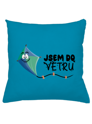 Do větru polštář Blue Turquoise