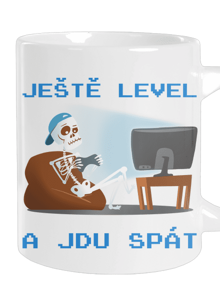 Ještě level velký hrnek White