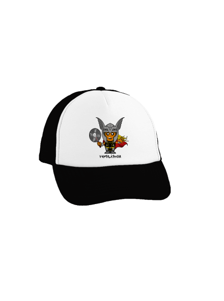 Ventiláthor kšiltovka truckerka Black cap
