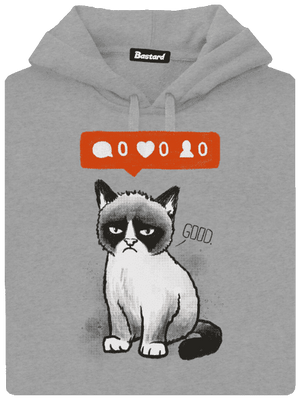 Grumpy pánská mikina klokanka Light Melange