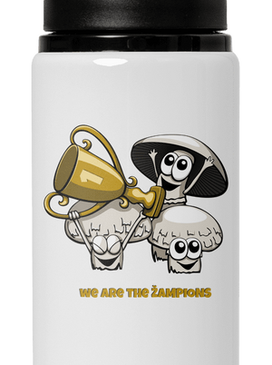 Žampioni lahev na vodu White