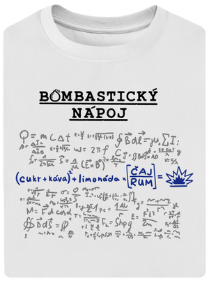 Bombastický nápoj unisex tričko oversized White