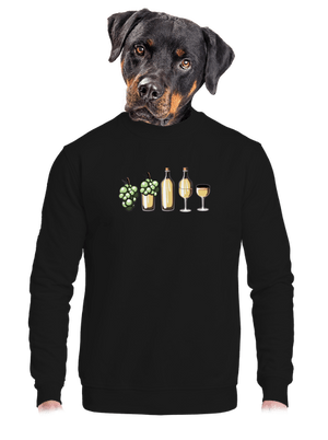 unisex mikina bez kapuce