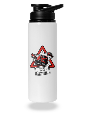 Řidič kamionu lahev na vodu White