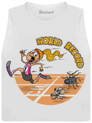 Světový rekord dámské tílko volné White