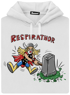 Respirathor dámská mikina klokanka White