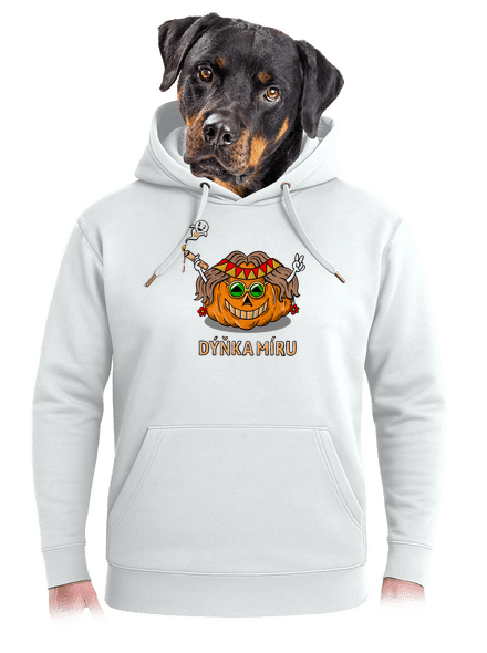 Dýňka míru unisex mikina premium Snowwhite