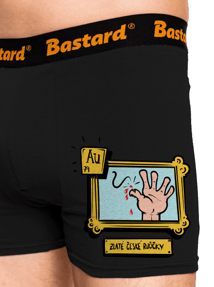Zlaté české ručičky boxerky Black