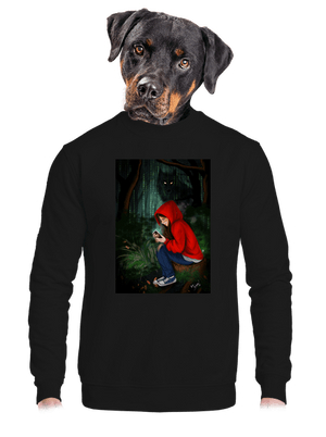 unisex mikina bez kapuce