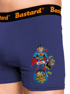 Supermachoman boxerky Blue Navy