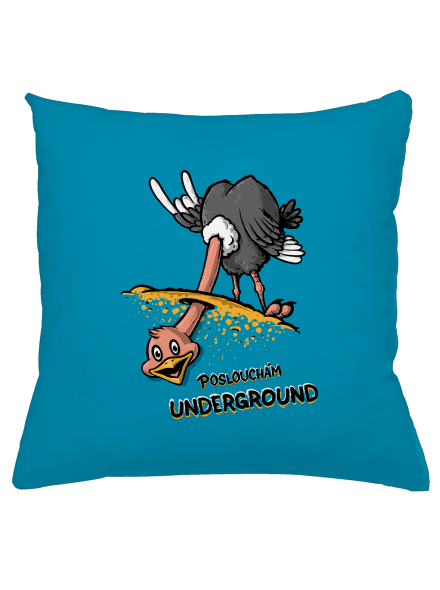 Underground polštář Blue Turquoise
