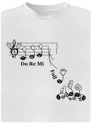 Do re mi fall pánské sportovní tričko White