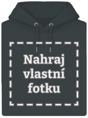 Vlastní potisk unisex mikina premium Charcoal