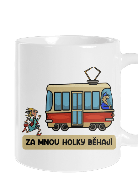 Za mnou holky běhají klasický hrnek White