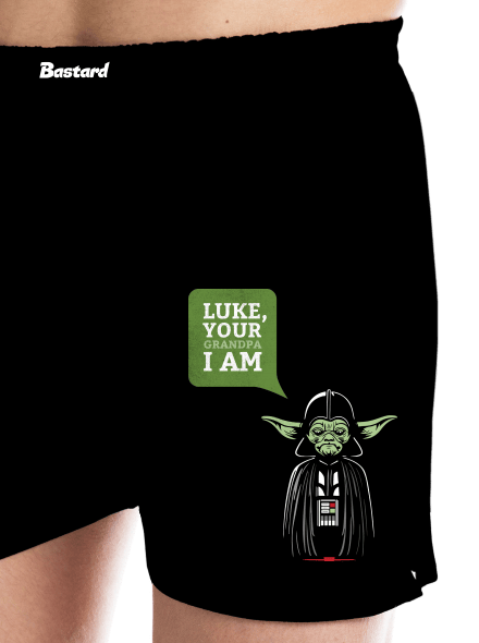 Mr. Yoda: Your grandpa I am pánské trenky Black