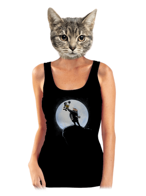 Mimoní král dámské tílko klasické Black