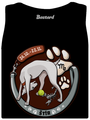 Psí horoskop: Štír dámské tílko klasické Black