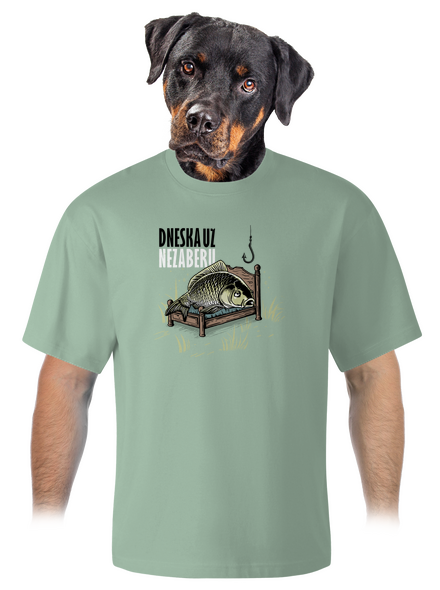 Dneska už nezaberu unisex tričko oversized Sage