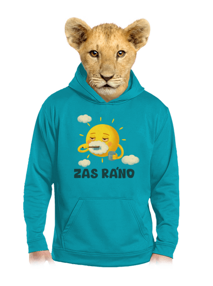 Zas ráno dětská mikina klokanka Hawaiian Blue