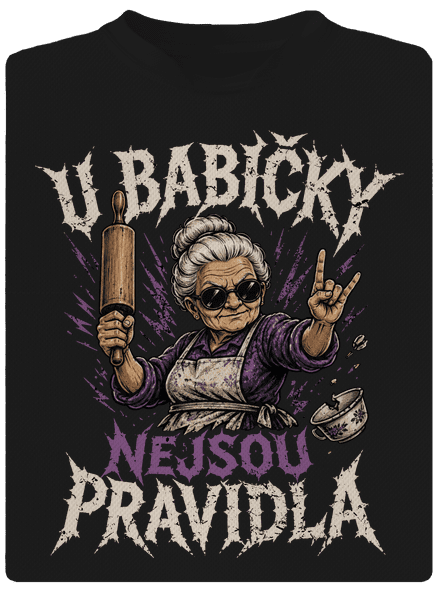 U babičky dětské sportovní tričko Black