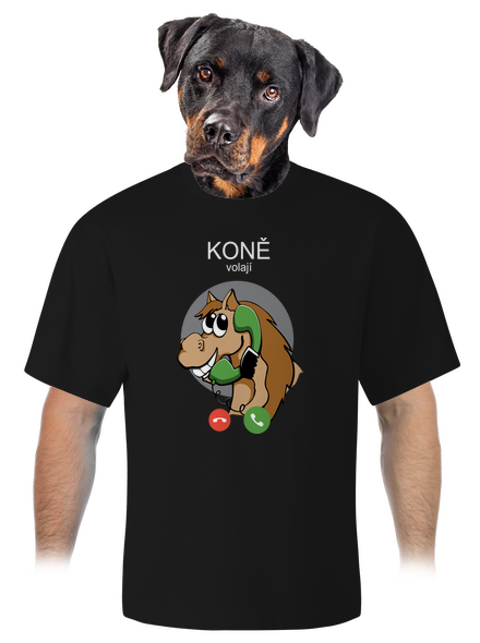 Koně volají unisex tričko oversized Black