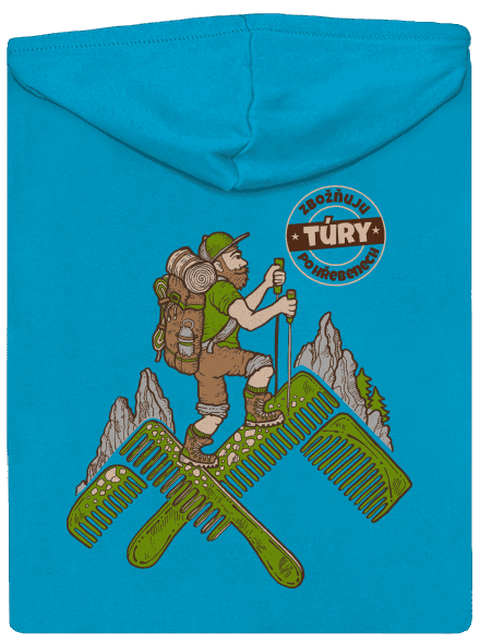 Turista dámská mikina na zip Blue Atol