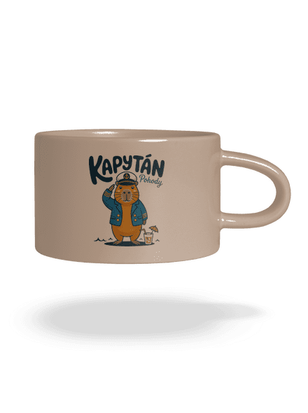 Kapytán pohody hrnek makronka Brown Macaron