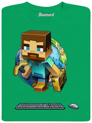 B17: Minecraft dětské tričko Kelly Green