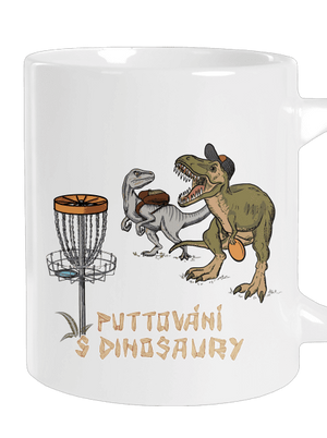 Puttování s dinosaury velký hrnek White