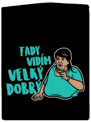 Velký dobrý dámská mikina na zip Black