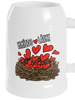 Hnízdo lásky půllitr White