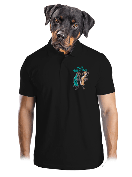 Vylitý pánská polokošile Black