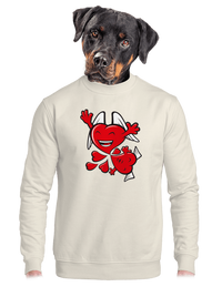 unisex mikina bez kapuce