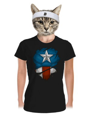 Captain Inside dámské sportovní tričko Black