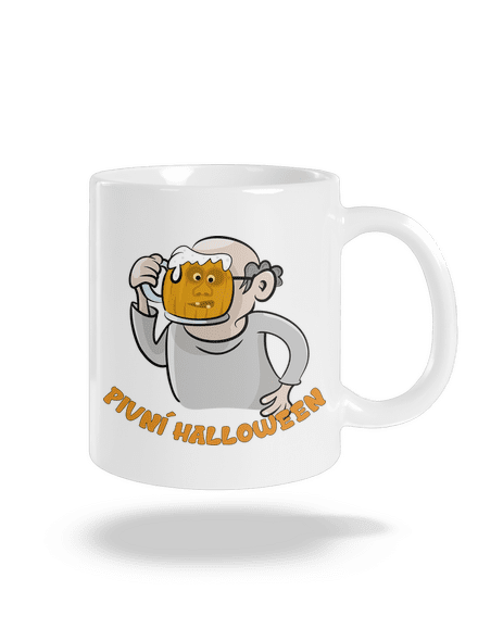Pivní Halloween klasický hrnek White